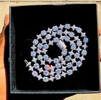 8mm Moissanite Star Tennis Chain