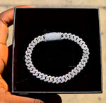 8mm Moissanite Cuban Bracelet