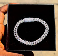 8mm Moissanite Cuban Bracelet