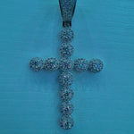 Moissanite Cluster Cross