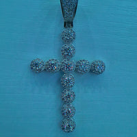 Moissanite Cluster Cross