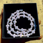 10mm Moissanite Cross Link Chain