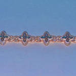 15mm Moissanite Floral Bracelet