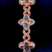 15mm Moissanite Floral Bracelet